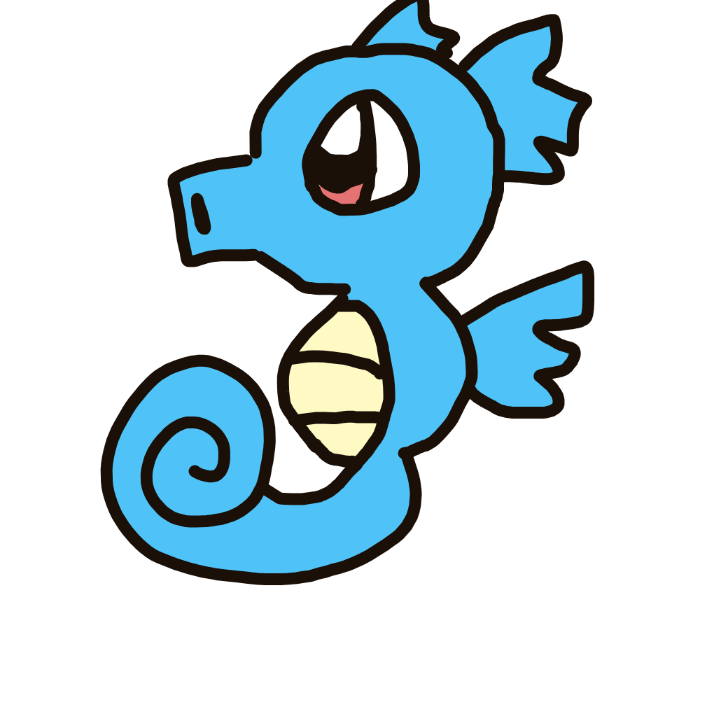 Horsea drawing