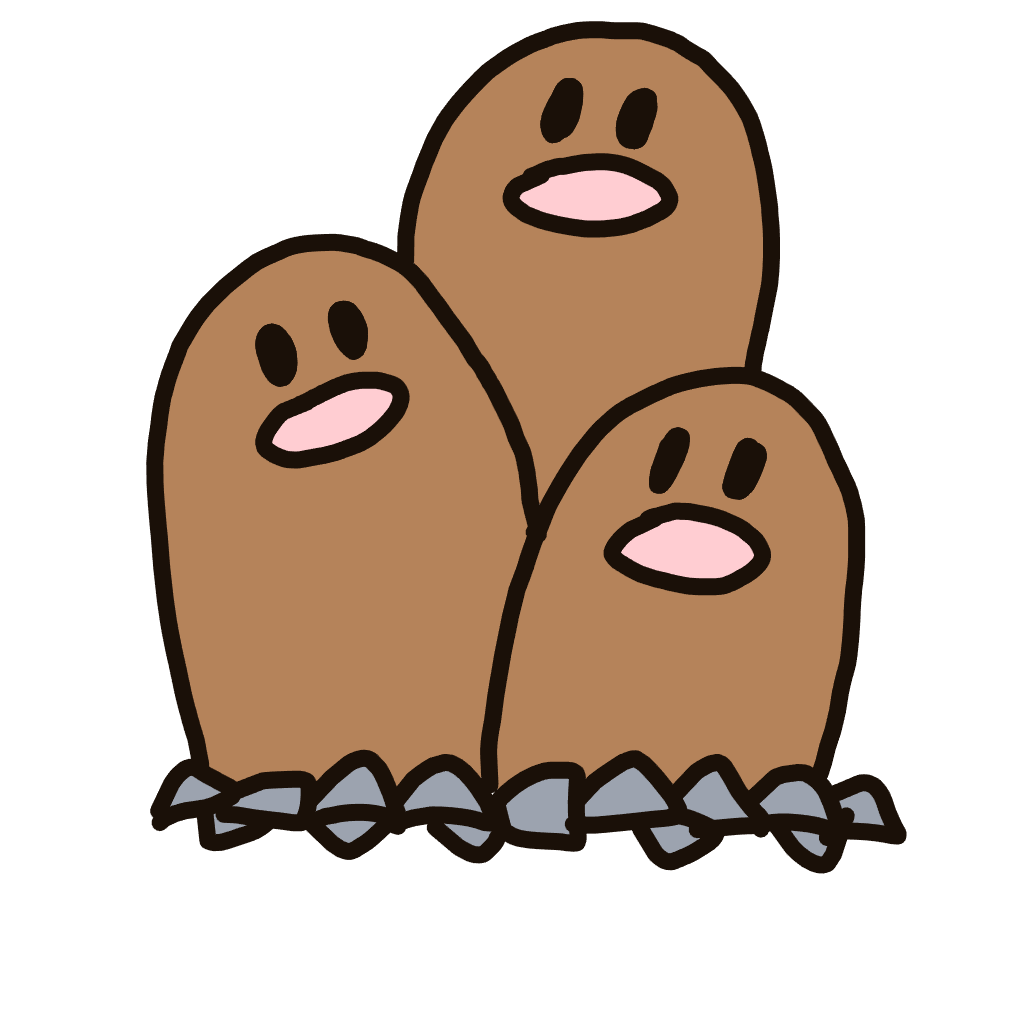 Dugtrio drawing