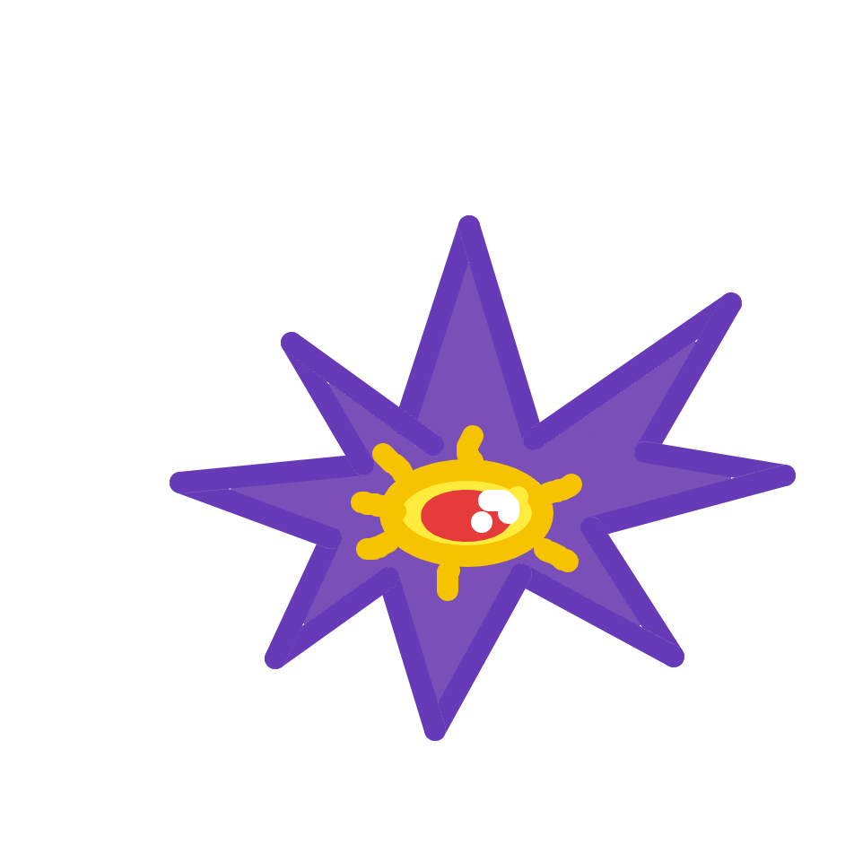 FlyingBulbasaur768's drawing of Starmie — Pokémon sketch on Sketchdex