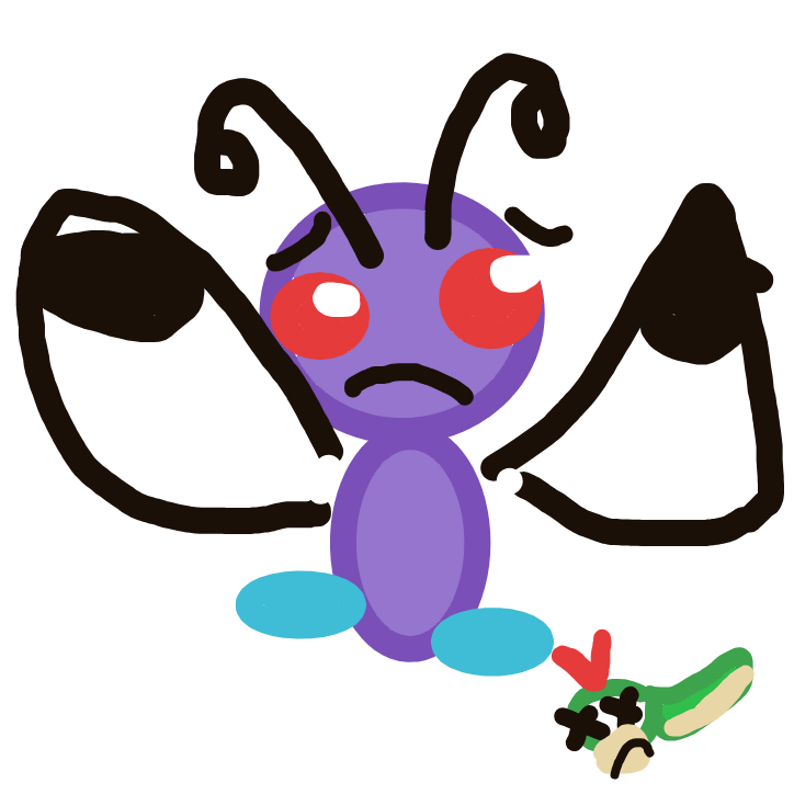 FlyingBulbasaur768's drawing of Butterfree — Pokémon sketch on Sketchdex
