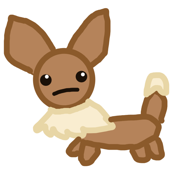 FlyingBulbasaur768's drawing of Eevee — Pokémon sketch on Sketchdex