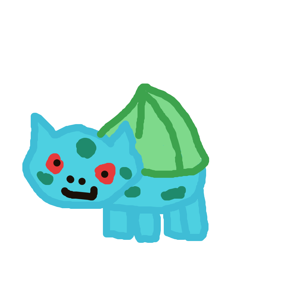 FlyingBulbasaur768's drawing of Bulbasaur — Pokémon sketch on Sketchdex