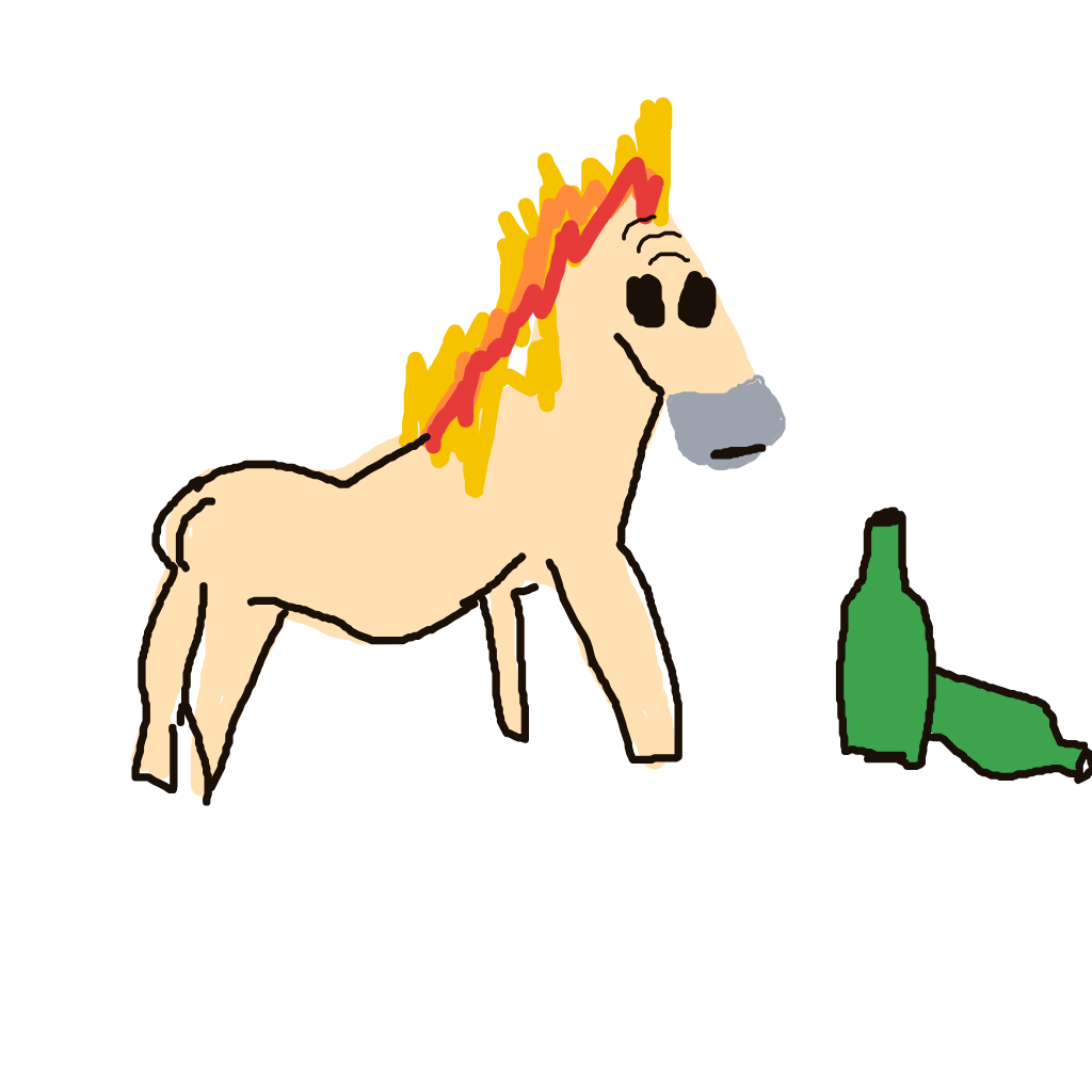 MightySlowbro409's drawing of Ponyta — Pokémon sketch on Sketchdex