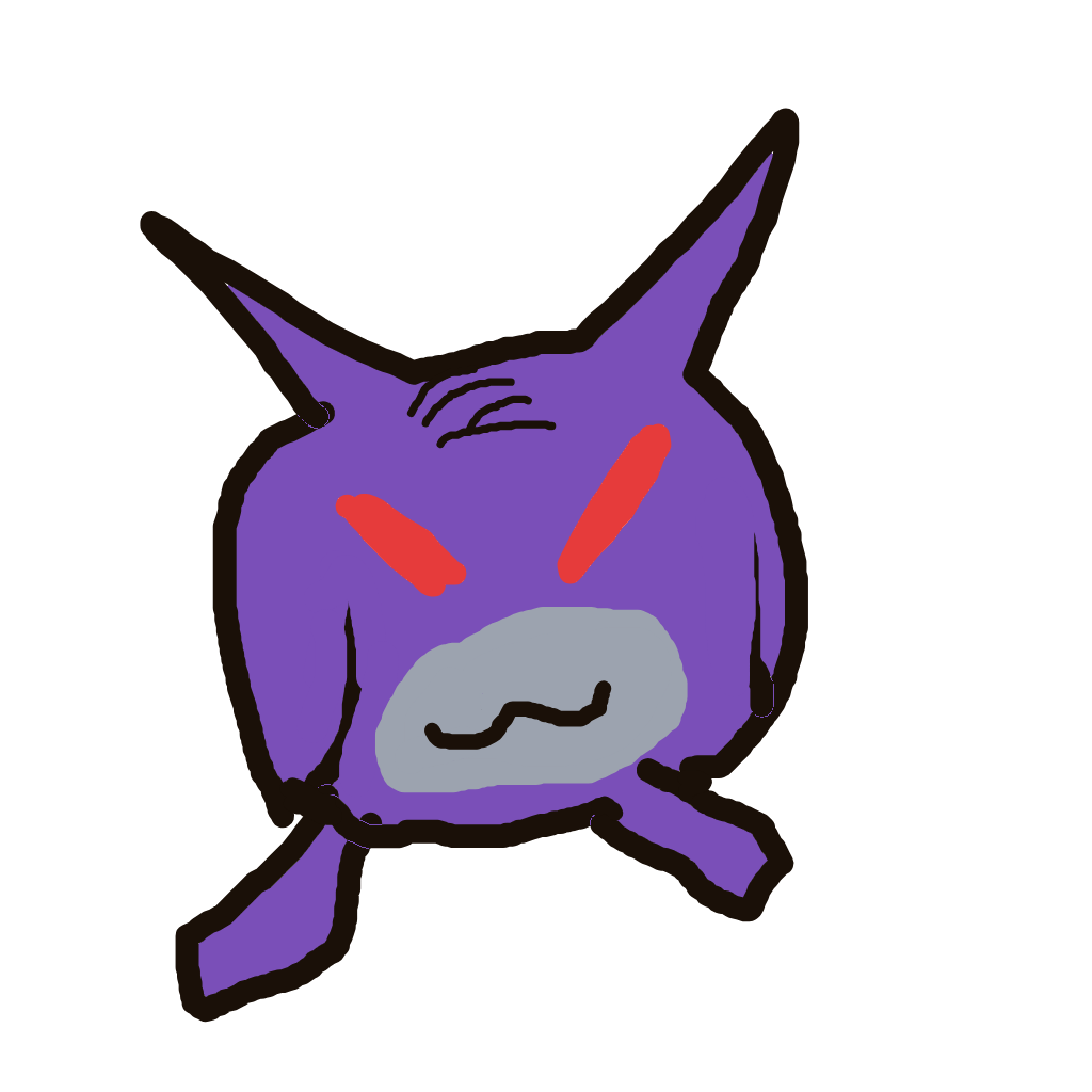 MightySlowbro409's drawing of Gengar — Pokémon sketch on Sketchdex