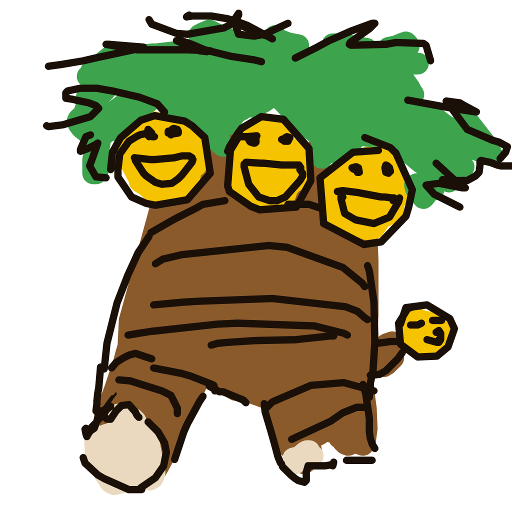 nayareally's drawing of Exeggutor — Pokémon sketch on Sketchdex