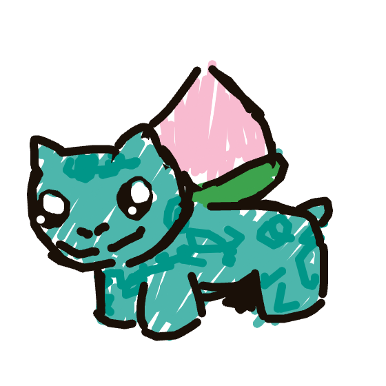 nayareally's drawing of Ivysaur — Pokémon sketch on Sketchdex