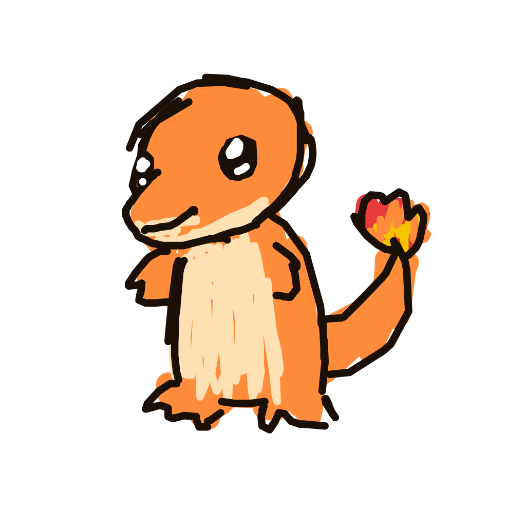 nayareally's drawing of Charmander — Pokémon sketch on Sketchdex