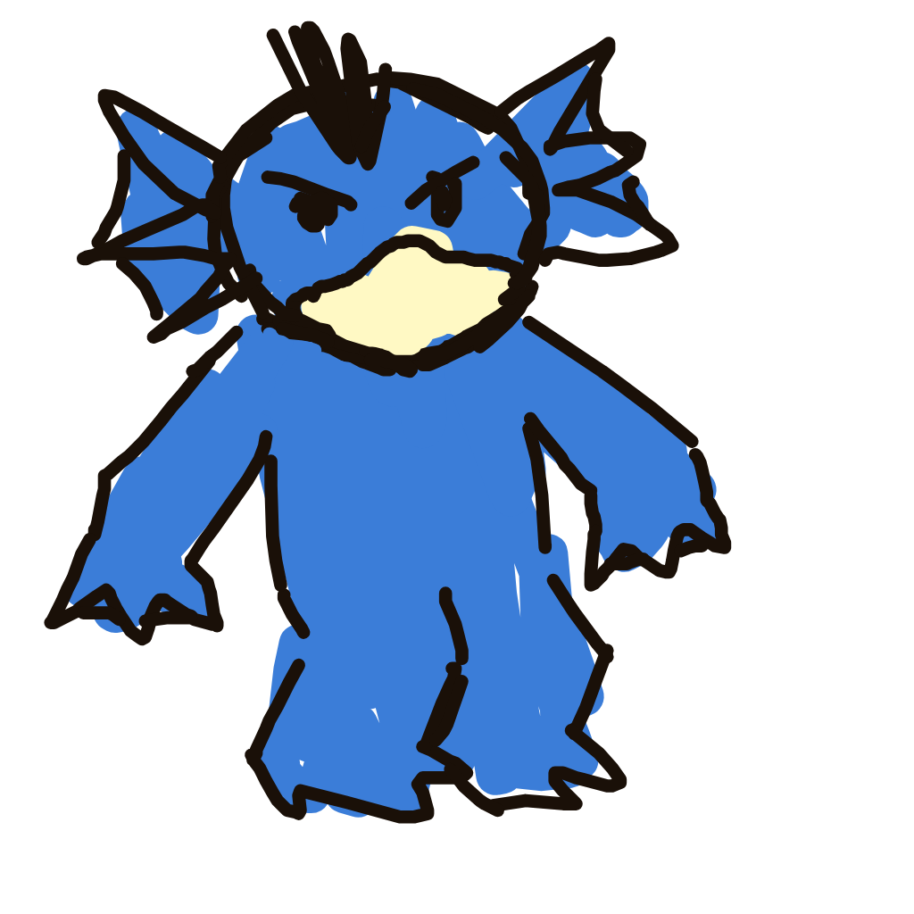 nayareally's drawing of Golduck — Pokémon sketch on Sketchdex