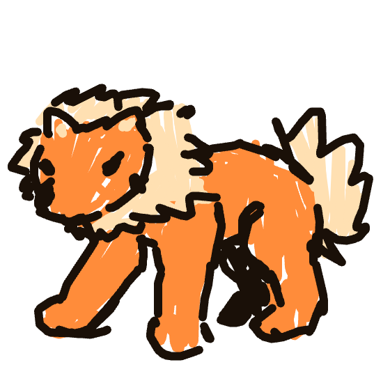 nayareally's drawing of Growlithe — Pokémon sketch on Sketchdex