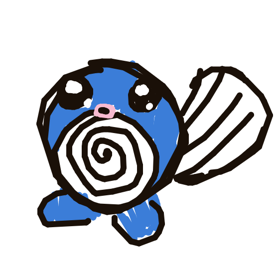 nayareally's drawing of Poliwag — Pokémon sketch on Sketchdex