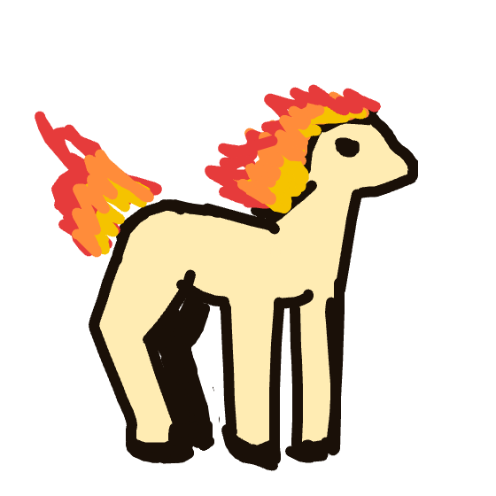 nayareally's drawing of Ponyta — Pokémon sketch on Sketchdex