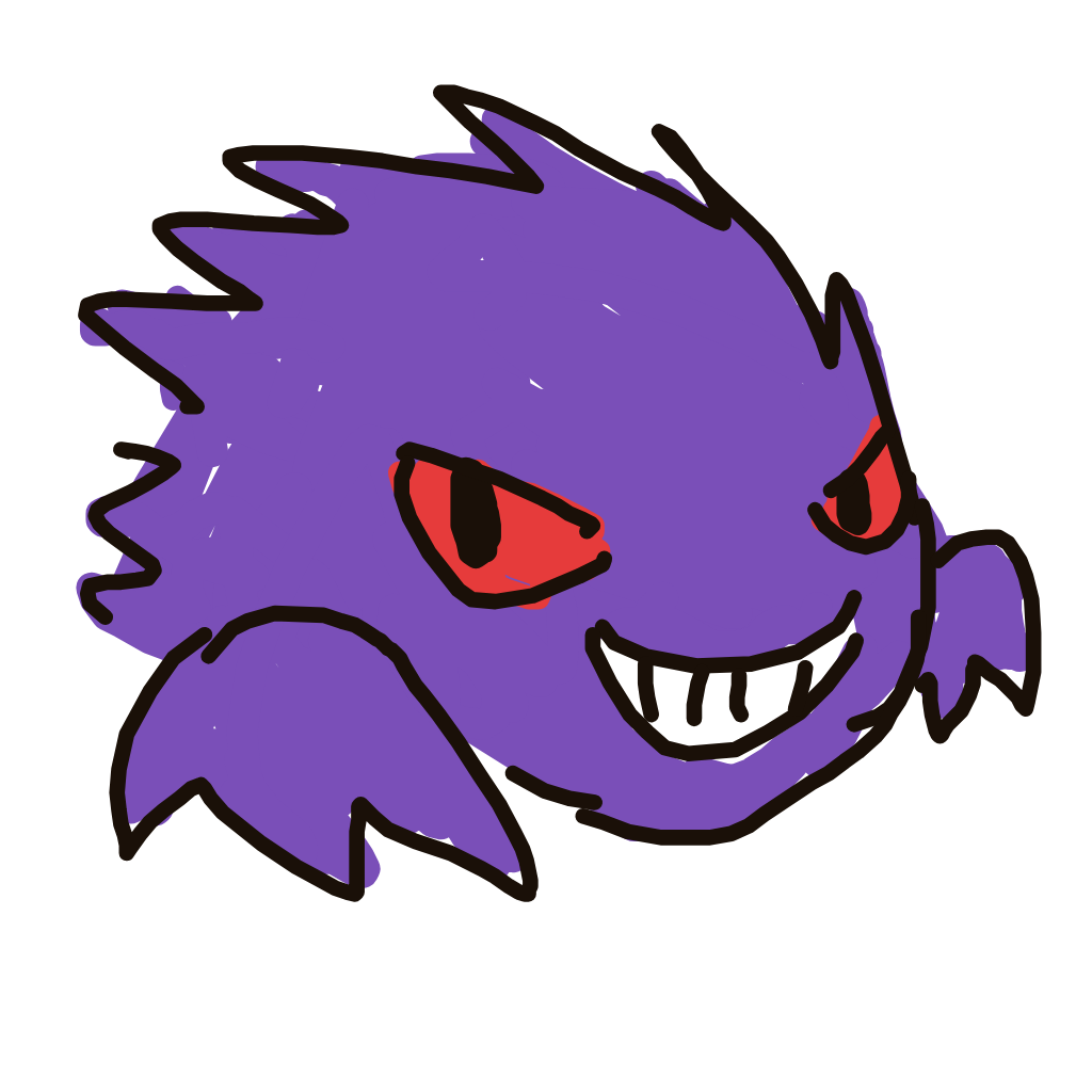 nayareally's drawing of Haunter — Pokémon sketch on Sketchdex