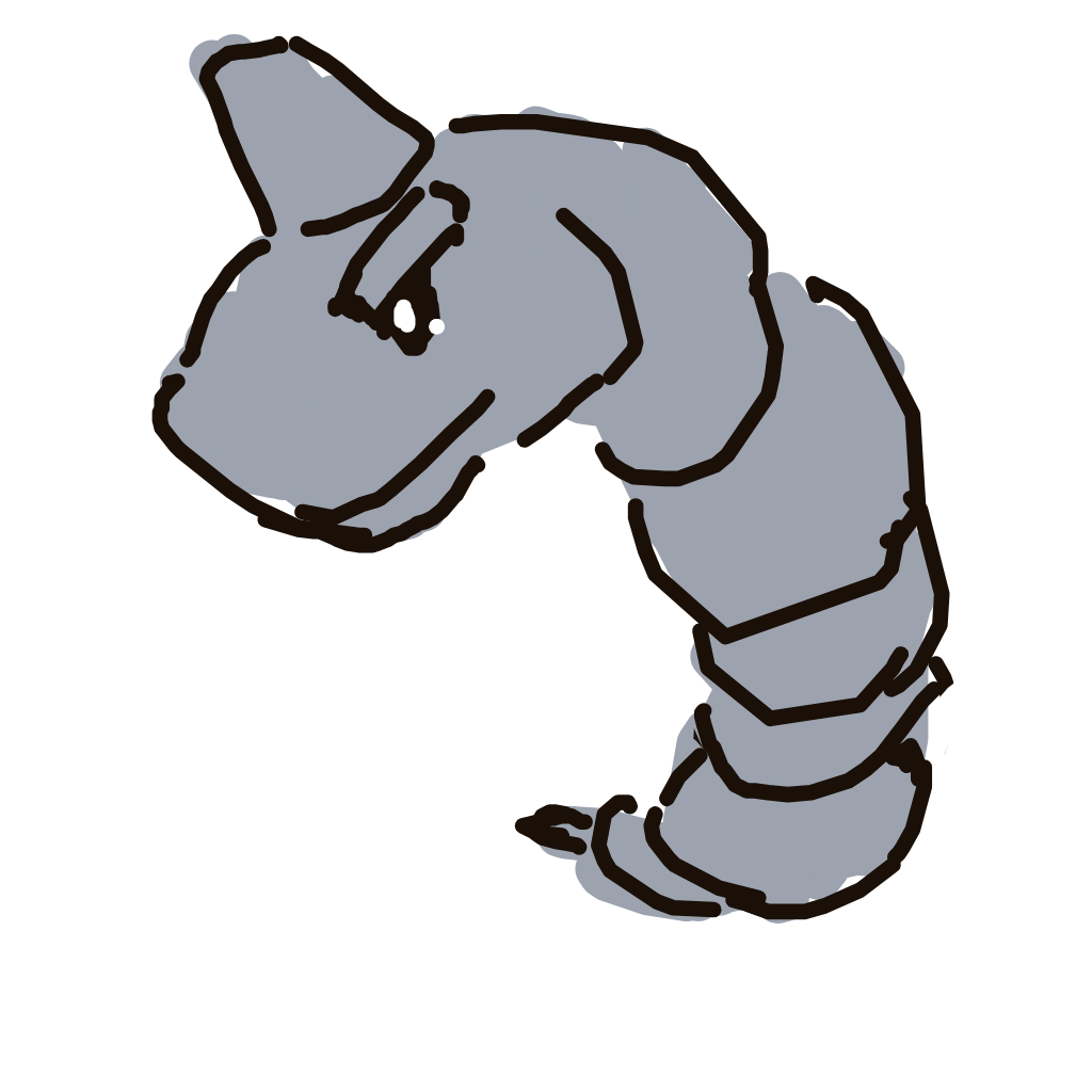 nayareally's drawing of Onix — Pokémon sketch on Sketchdex