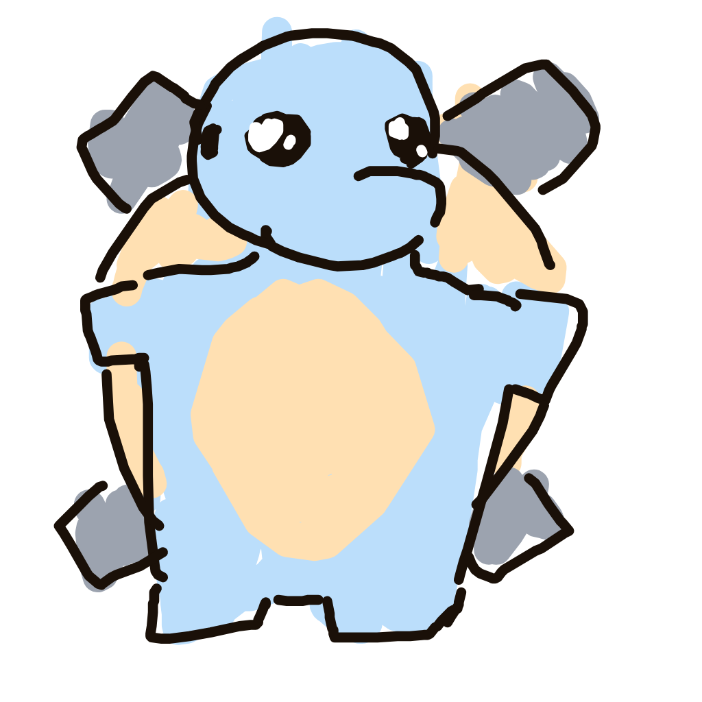 nayareally's drawing of Blastoise — Pokémon sketch on Sketchdex