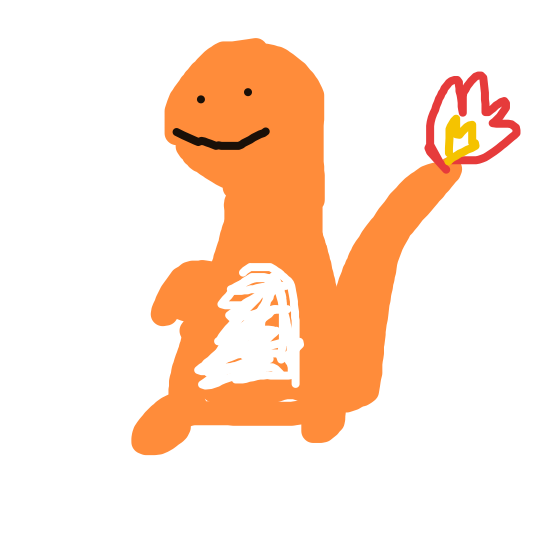 jenuine's drawing of Charmander — Pokémon sketch on Sketchdex