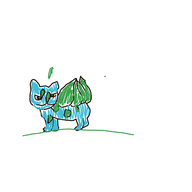 SwiftVaporeon406's drawing of Bulbasaur — Pokémon sketch on Sketchdex